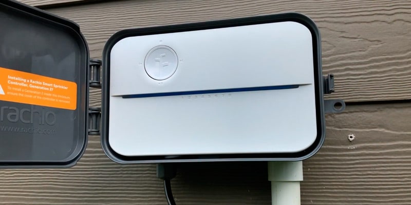 rachio smart wi-fi controller gen 3 with enclosure outdoor installation