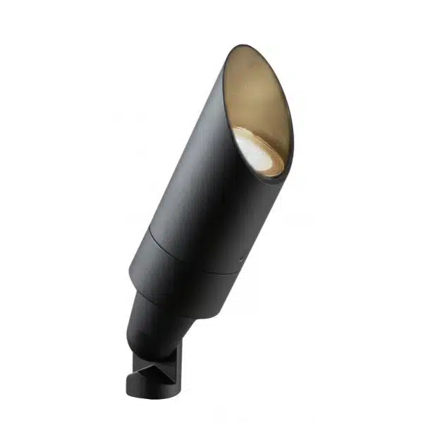 FX Luminaire MU Up Light Fixture Landscape Lighting, No Lamp, Black Finish (MU-NL-LS-FB)