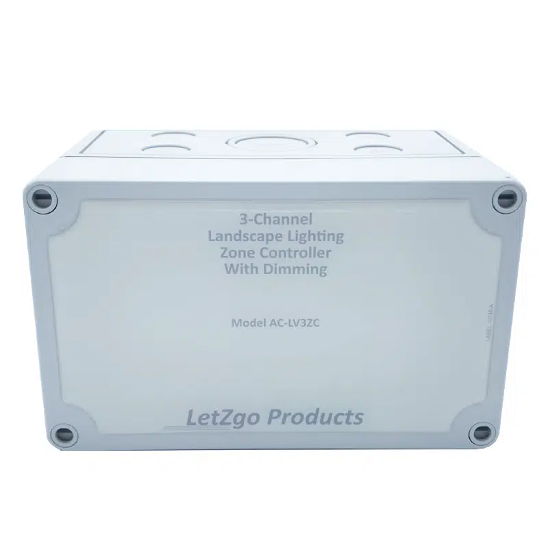 Letzgo Landscape Lighting 3-Channel Zone Controller (AC-LV3ZC)