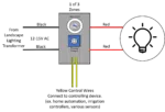 Letzgo Landscape Lighting 3-Channel Zone Controller (AC-LV3ZC)