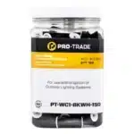 Pro-Trade Black/Gray Wire Connector #22-#12, 150-Pack Canister (PT-WC1-BKWH-150)