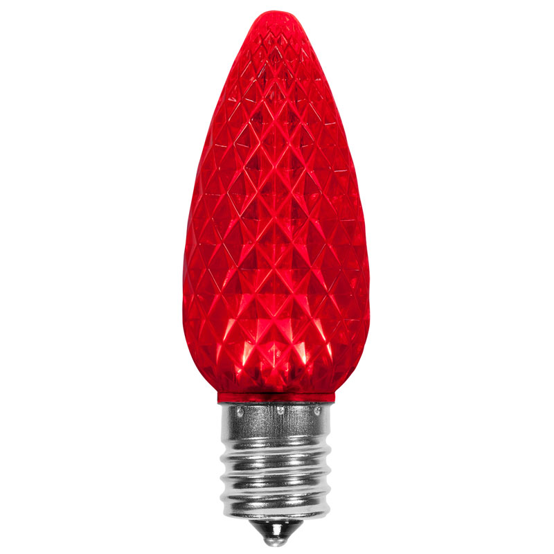 superbrite c9 red faceted bulb