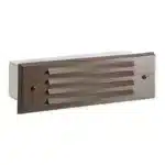 Vista 4246 9" Bronze Aluminum 2.5W 2950K LED Louvered Step Brick Light (SL-4246-Z-2.5-W-T3)