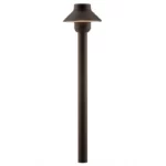 FX Luminaire SP 12" Brass Path Light Black Finish 1.6W 2700K LED (SP-LED20W-12R-FB)