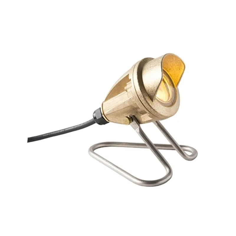 FX Luminaire LL 9LED Natural Brass Under Water Light (LL-9LED-BS)
