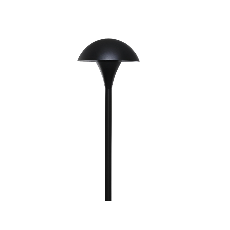 Sollos Mushroom 15" 20W LED 3000K Black Black Path Light (912018S)