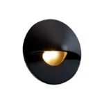 FX Luminaire MO ZD 3LED Flat Black Round Wall Light (MO-ZD-3LED-RD-FB)