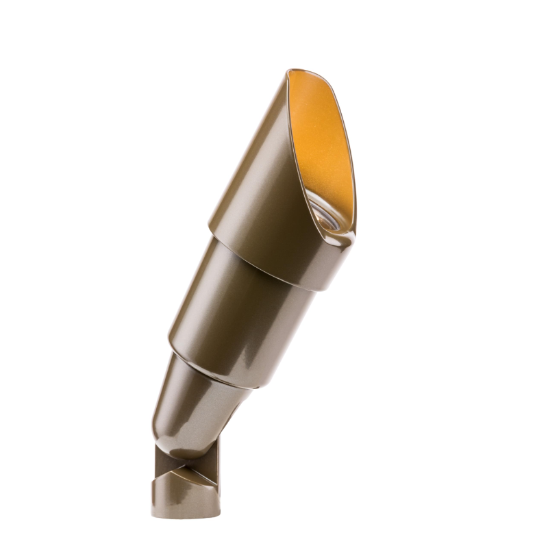 FX Luminaire RS Up Light Long Shroud Aluminum Housing Bronze No Lamp (RS-NL-LS-BZ)