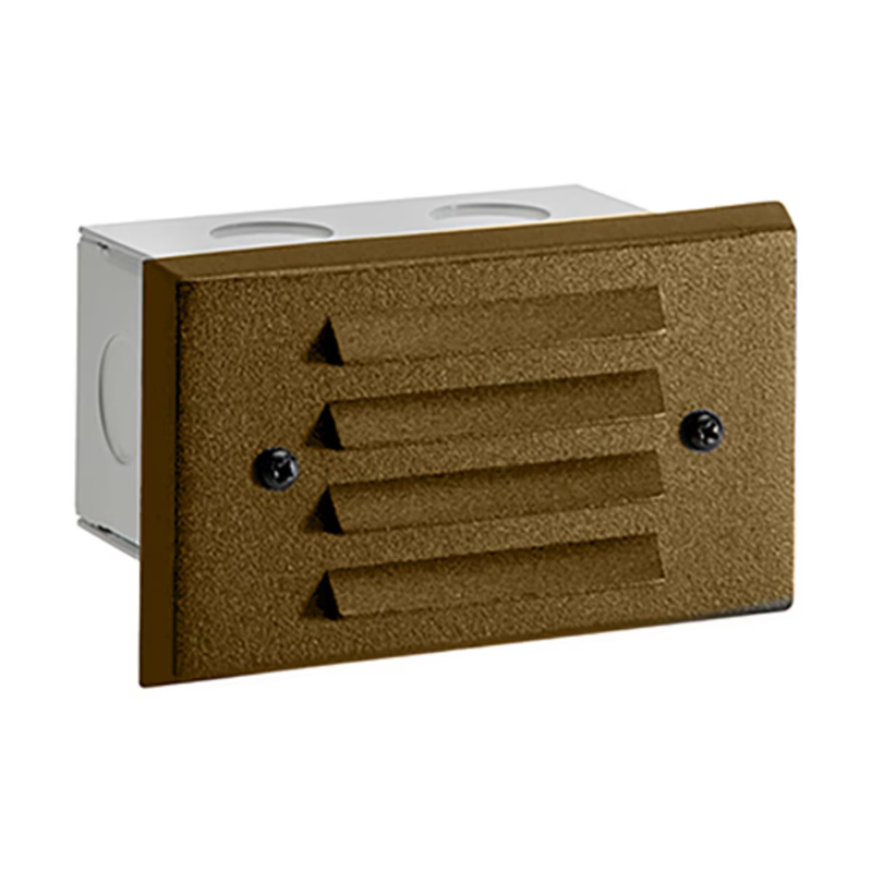 Vista 4242 4" 1.5W Bronze Aluminum Louver Step Light (SL-4242-Z-150-W-G4)