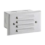 Vista 4242 4" 1.5W White Aluminum Louver Step Light (SL-4242-W-150-W-G4)
