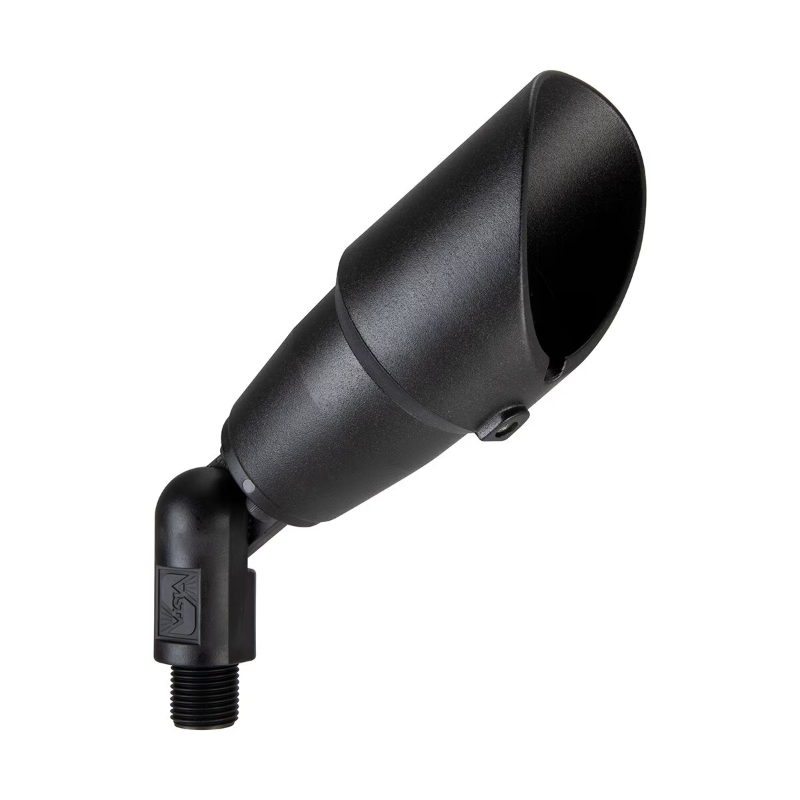 Vista 2216 Aluminum Housing Black Up Light, No Lamp (GR-2216-B-NL)