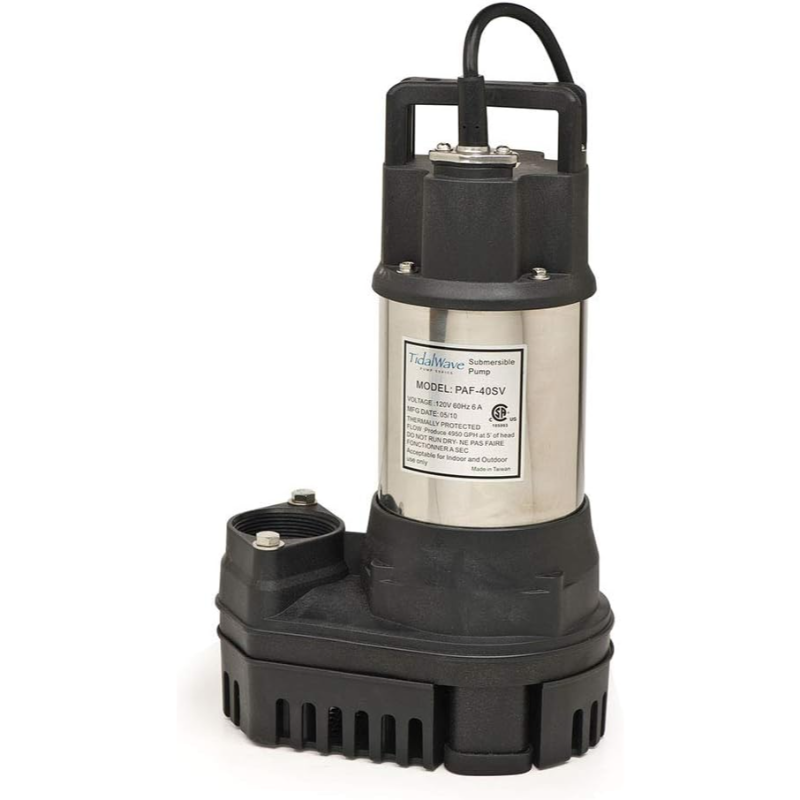 Atlantic PAF-40 1/2 HP 4950GPH Solids Handling Pond and Waterfall Pump (PAF40)