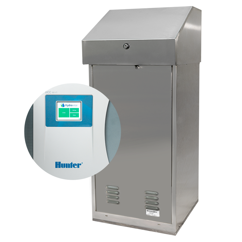 Hunter Hydrawise HCC Wi-Fi Controller in Stainless Steel SB16SS StrongBox Kit (HCC800SBKIT)