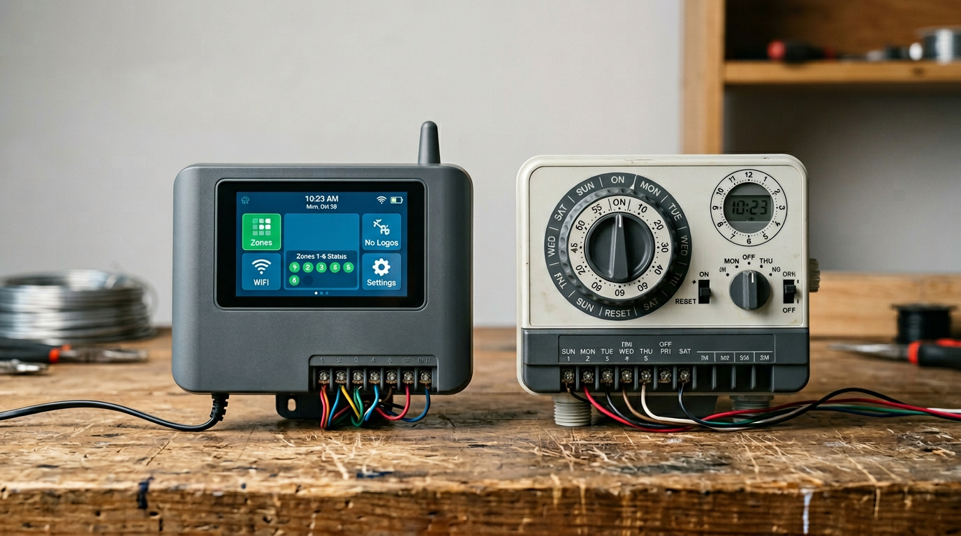 best sprinkler controllers 2026 smart wifi vs traditional