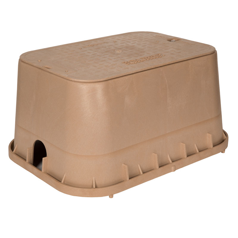 Oldcastle Precast 1220 Carson Jumbo Tan Box and Lid