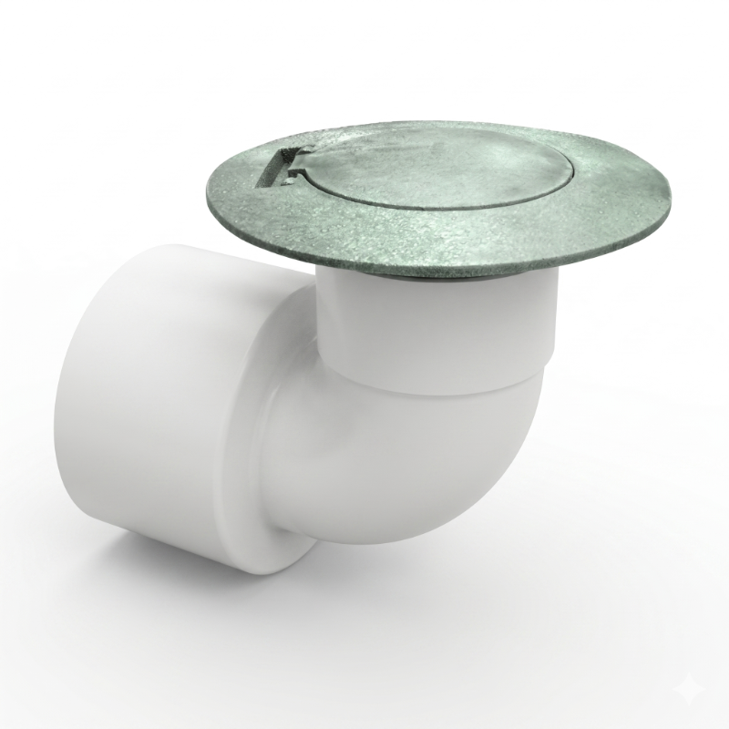 Oldcastle Precast 8-1/8" x 8-1/2" Green Flip-Up For 3" and 4" Corrugated Pipe Drainage Emitter (73002001)