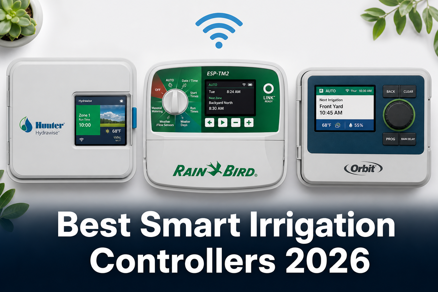 Hunter Hydrawise vs Rachio Pro vs Rain Bird smart irrigation controller comparison 2026