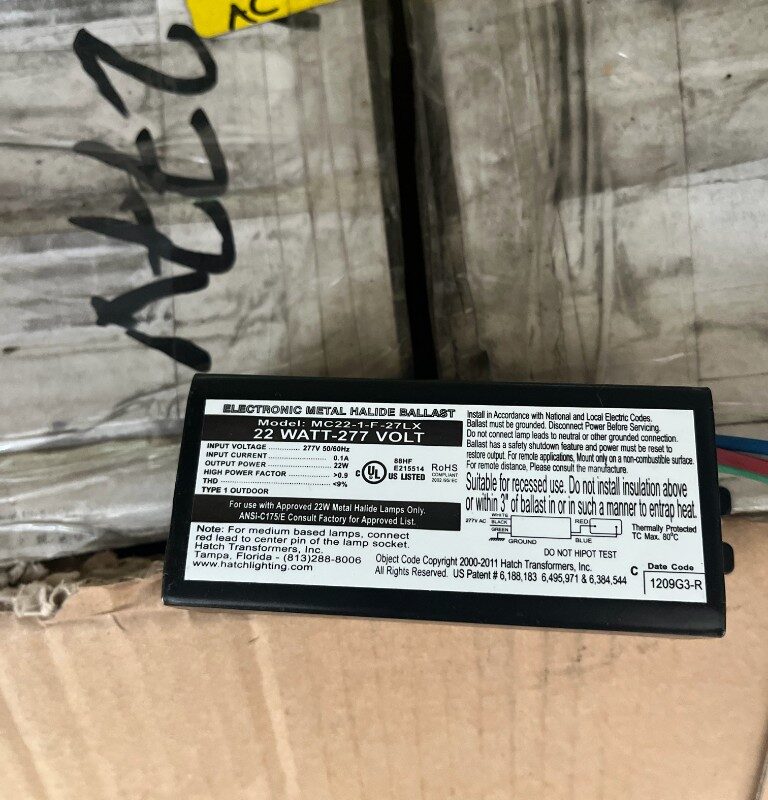 Hatch MC22-1-F-27LX ballast image