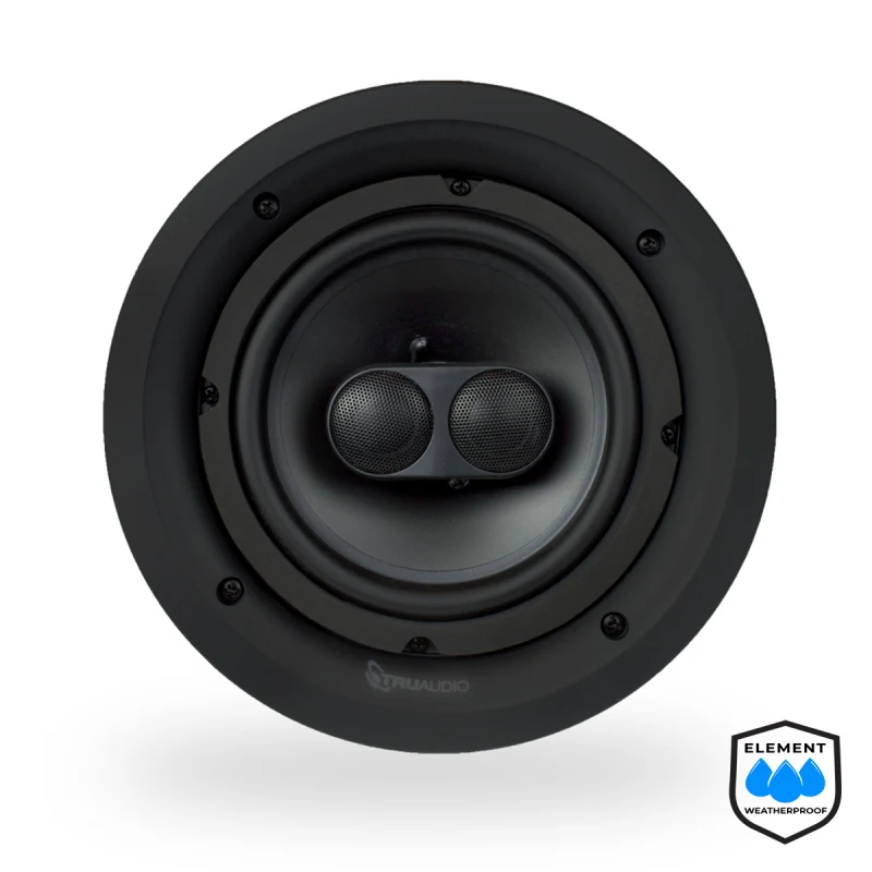 TruAudio PDP-8-ELEMENT 8 in. Weatherproof Dual Voice Coil In-Ceiling Speaker (PDP-8-ELEMENT)