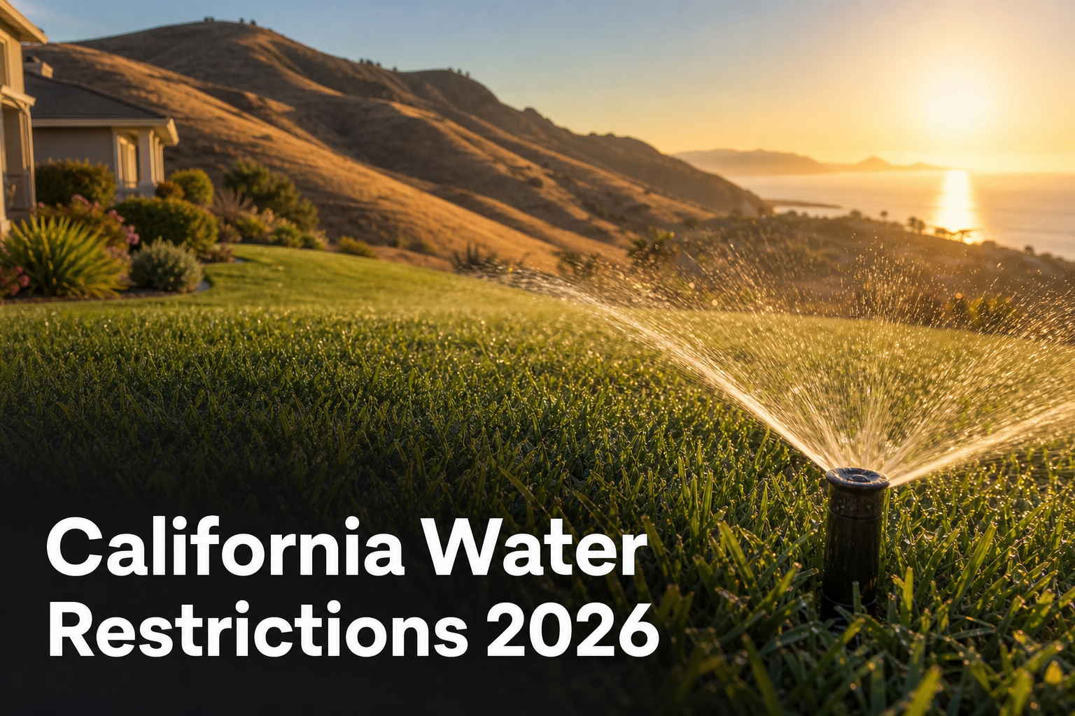 California water restrictions 2026 smart irrigation controller compliance