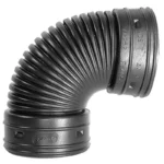 ADS Soiltight Elbow, 6" Bell-End HDPE 90 Degrees Dual Wall Injection Molded N-12, Black (0699ST)