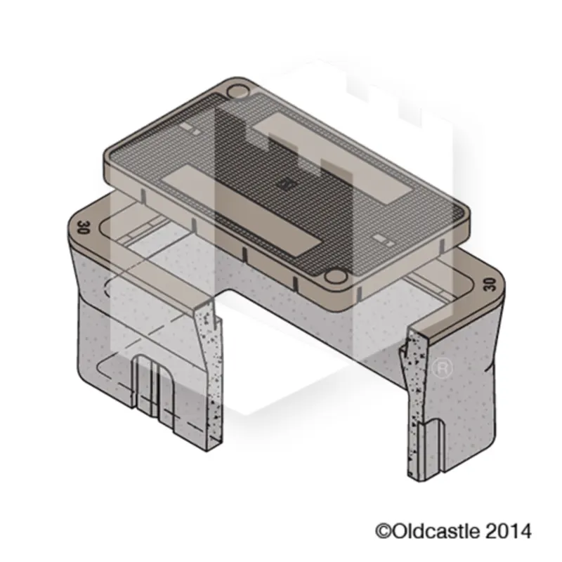 Oldcastle Infrastructure B30 Valve Box Concrete Water Lid (1020960)