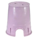NDS Standard 6" Round Overlapping Valve Box, HDPE, Purple (107PBCR)