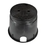 NDS Standard 10" Round Overlapping Valve Box, Polypropylene/HDPE, Black (111BC BLK)