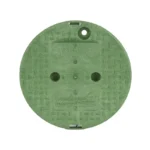 NDS Standard Round Valve Box Cover 10" HDPE Green (111C)