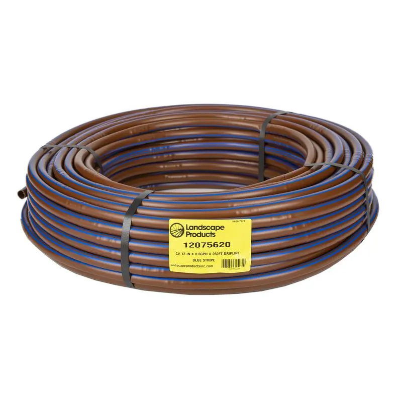 Landscape Products Tolleson EZ-ID-CV 17MM Dripline - .6GPH Emitters 250 ft Roll x 12 in Spacing (12075620K)