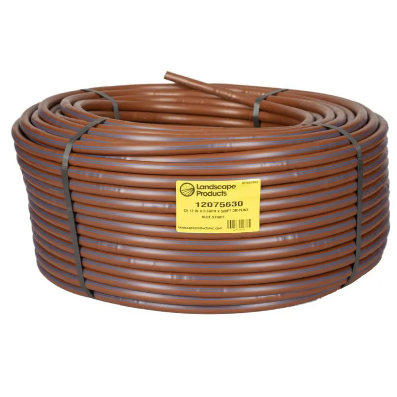 Landscape Products Tolleson EZ-ID-CV 17MM Dripline - .6GPH Emitters 500 ft Roll x 12 in Spacing (12075630K)