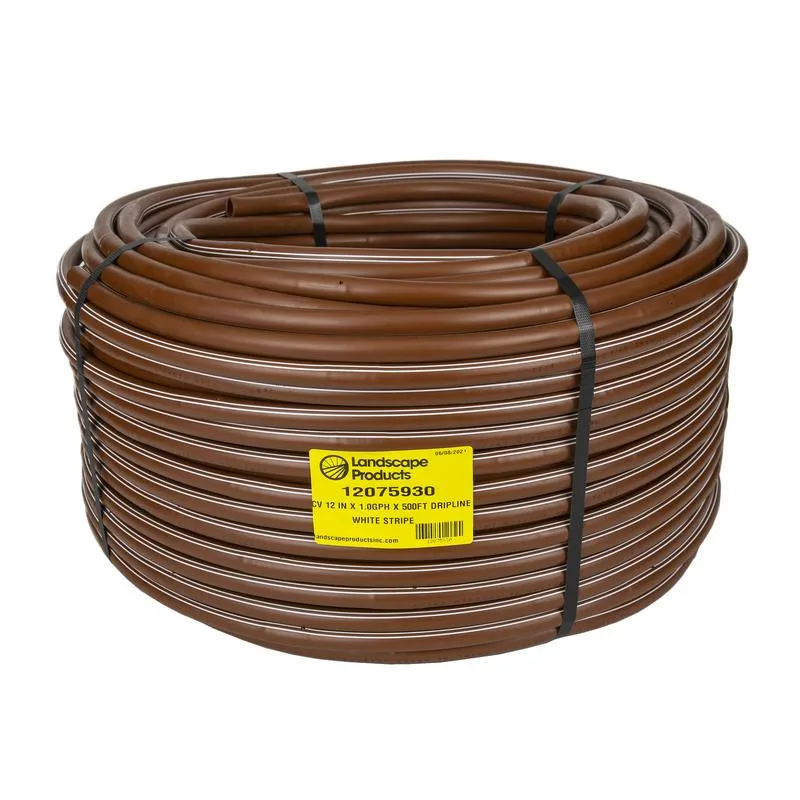 Landscape Products Tolleson EZ-ID-CV 17MM Dripline - 1GPH Emitters 500 ft Roll x 12 in Spacing (12075930K)