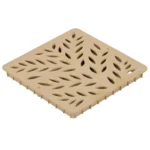 National Diversified Sales Inc 12 in Square Sand Botanical Decorative Grate (1218S)