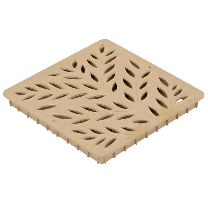 National Diversified Sales Inc 12 in Square Sand Botanical Decorative Grate (1218S)