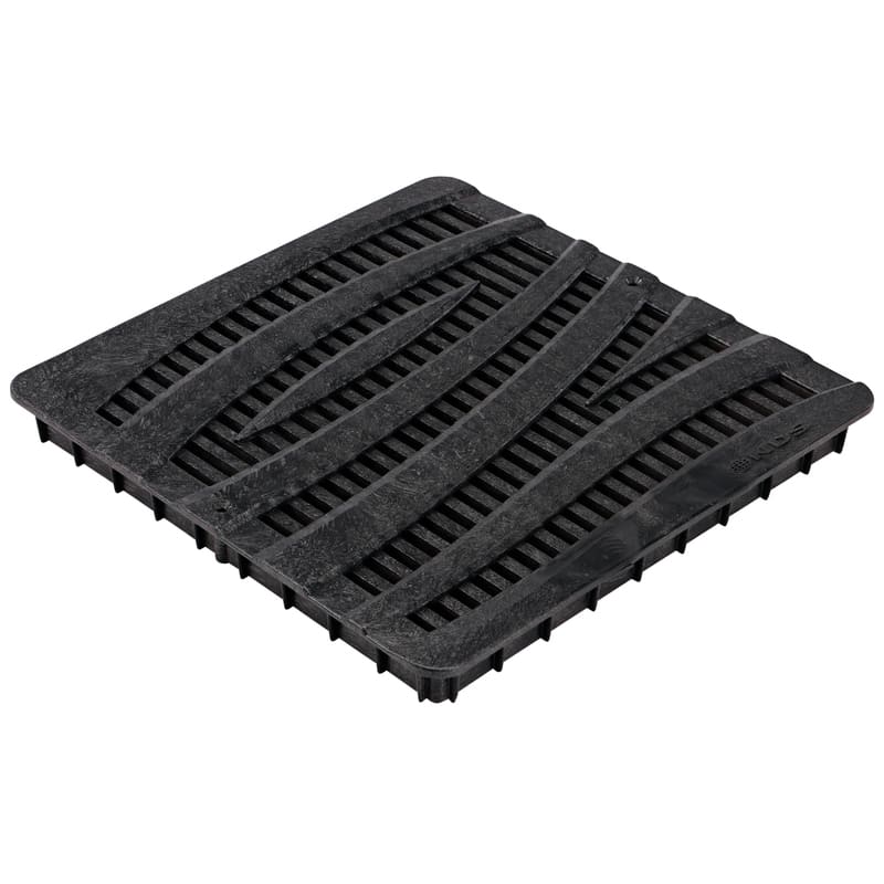 National Diversified Sales Inc 12 in Square Black Wave Decorative Grate (1224)