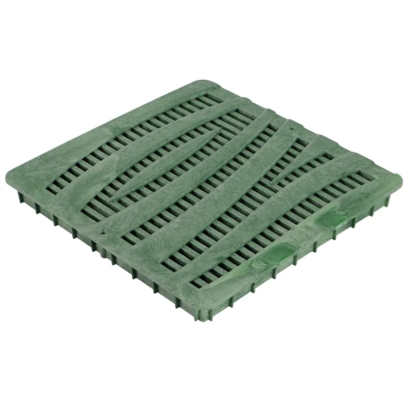 National Diversified Sales Inc 12 in Square Green Wave Decorative Grate (1224GR)