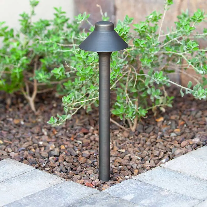 Advantage Lightsource Petite Luna Classico 2.5w 4 in Hat Path Light In Natural Bronze (19702025)