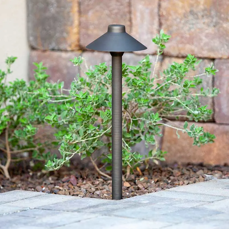 Advantage Lightsource Luna Classico 2.5w 6 in Hat Path Light In Natural Bronze (19702125)