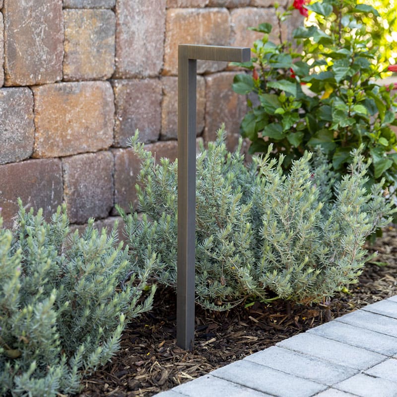 Advantage Lightsource Square Modern Path Light in Natural Bronze - LED T3/G4 (19712025)