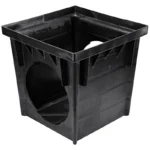 NDS 24 in One-Piece Catch Basin w/ 2 Openings Black (2400)