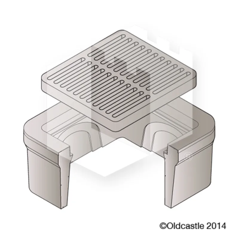 Oldcastle Infrastructure V24 Meter Box Cast Iron Drain Grate (3001200)