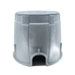 NDS Pro-Spec 10" Round Valve Box Overlapping HDPE Gray (312BC ELEC)