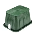NDS Pro-Spec Valve Box 24" x 13" 15" Deep Overlapping Bolt-Down Lid Green/Green (322BCB)