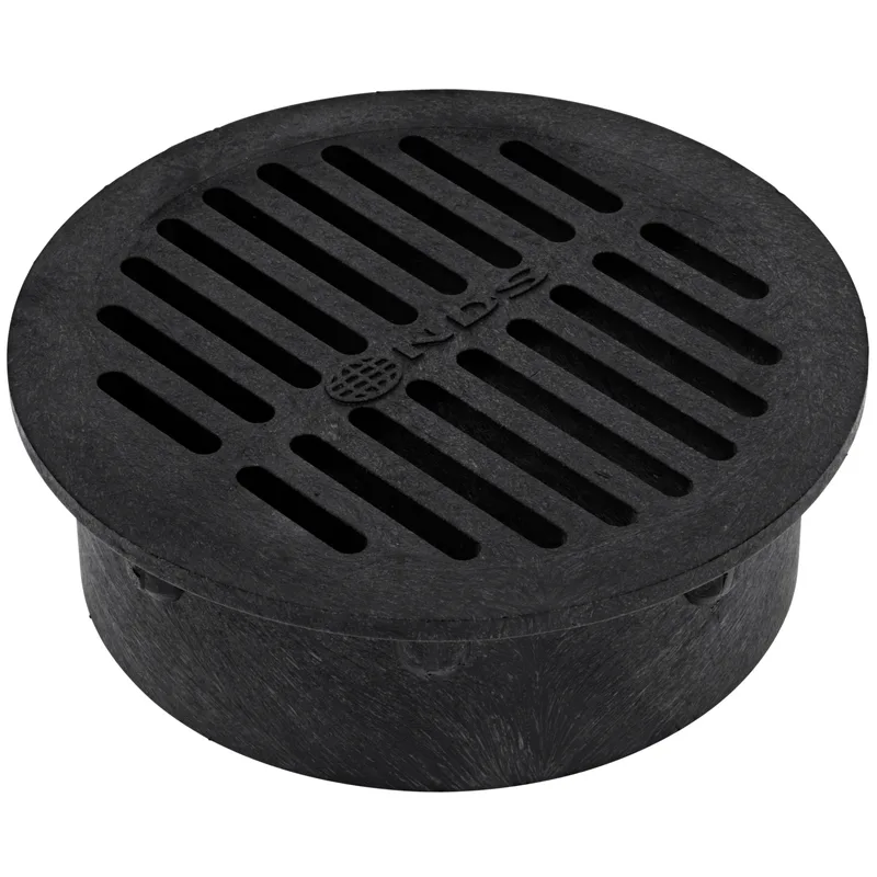 National Diversified Sales Inc 6 in Round Drain Grate - Black (40)