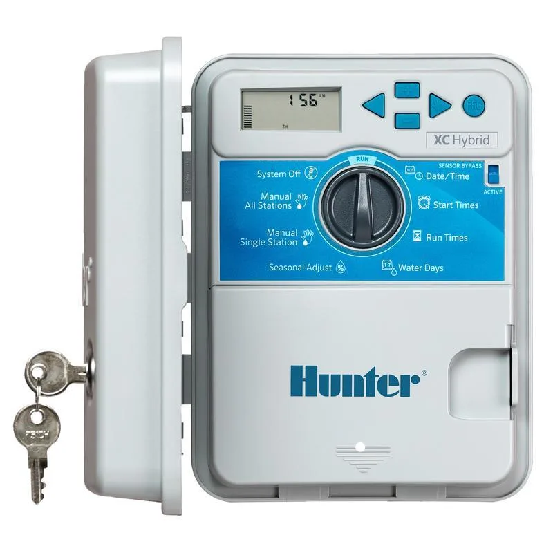 Hunter Irrigation XC Hybrid 6 Station Outdoor, Battery - Plastic (40400)