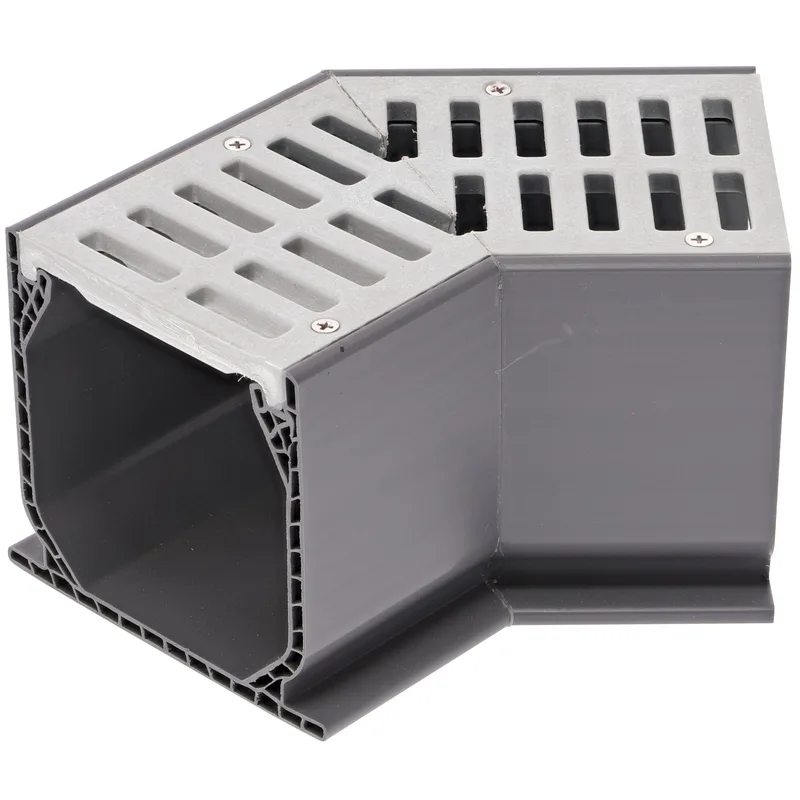 National Diversified Sales Inc Mini-Channel 45-Degree Elbow with Gray Grate (5300)