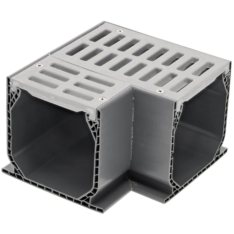 National Diversified Sales Inc Mini-Channel 90-Degree Elbow with Gray Grate (5380)