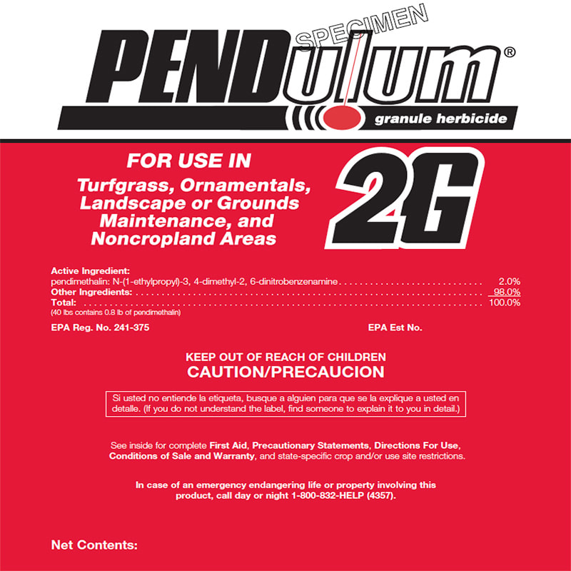 Basf Corporation Pendulum 2G Pre-emergent Herbicide - 40 lbs. (59015072)