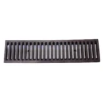 NDS Dura Slope 2' x 6" Rectangular Channel Drain Grate, Light Gray Flat (661LG)