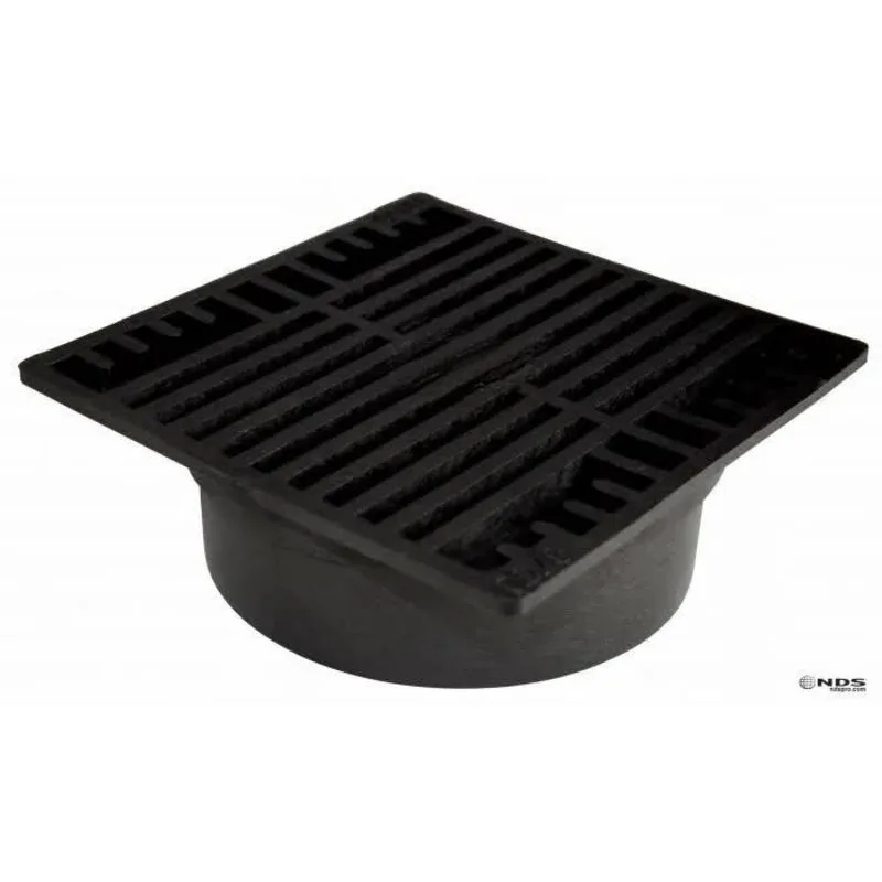 National Diversified Sales Inc 7 in Square Drain Grate Black (771)